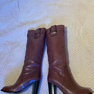 Stylish Maroon Heeled Boots